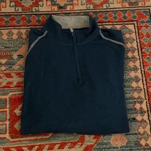 johnnie-O Navy Blue Zip Up Sweater